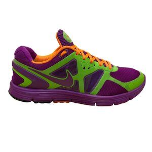 Nike Mens Purple & Green Mesh Fitsole 3 TBO Lunarlon Running Shoes Size 9